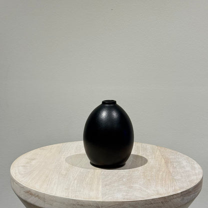 Black Ceramic Bud Vase - Low I