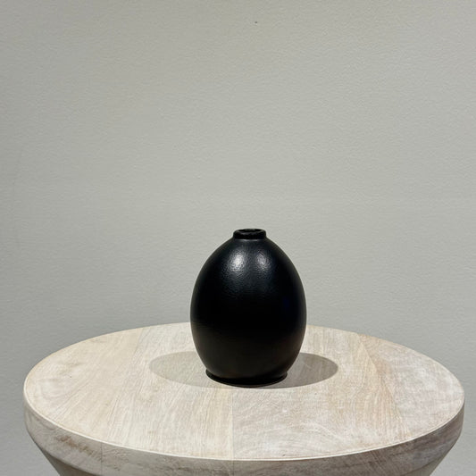 Black Ceramic Bud Vase - Low I