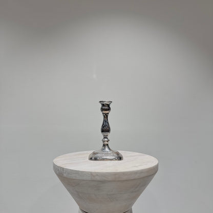 Silver Fluted Candlestick
