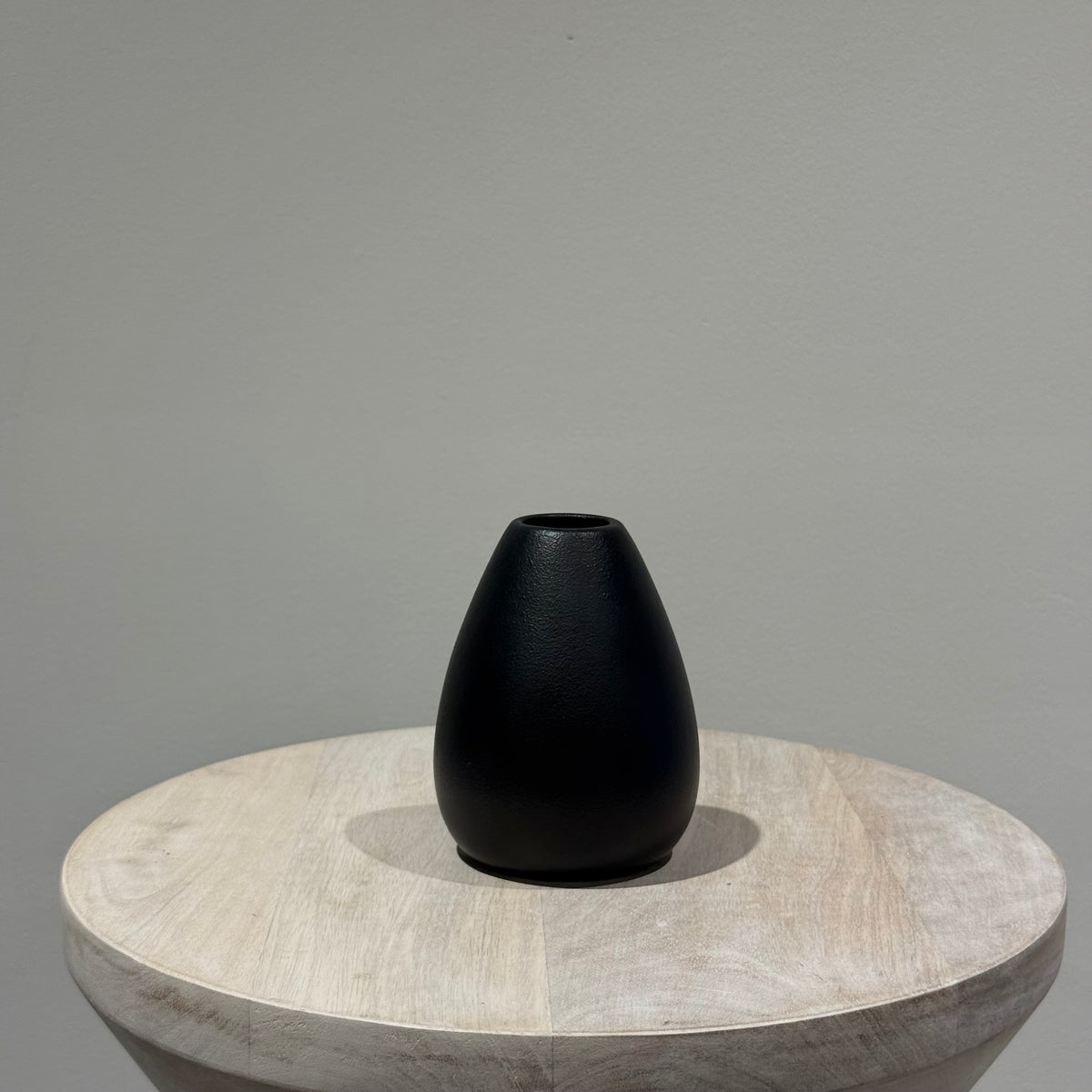 Black Ceramic Bud Vase - Low II