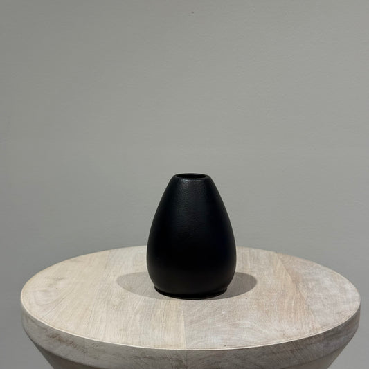 Black Ceramic Bud Vase - Low II