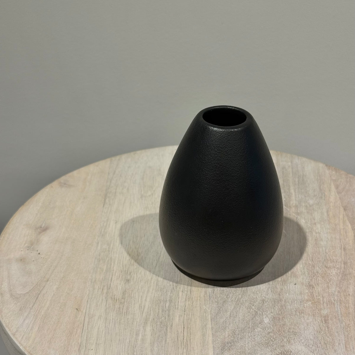 Black Ceramic Bud Vase - Low II
