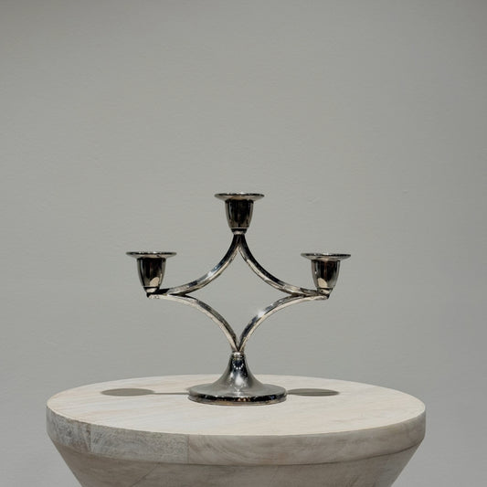 Modern Three Arm Candelabra