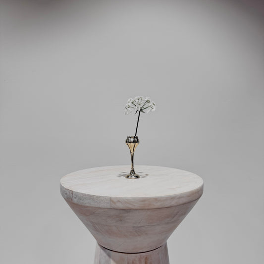 Silver Tulip Bud Vase - small