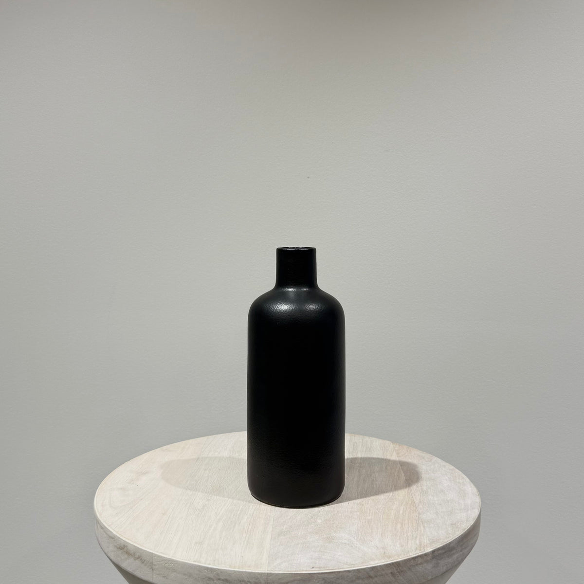 Black Ceramic Bud Vase - Tall