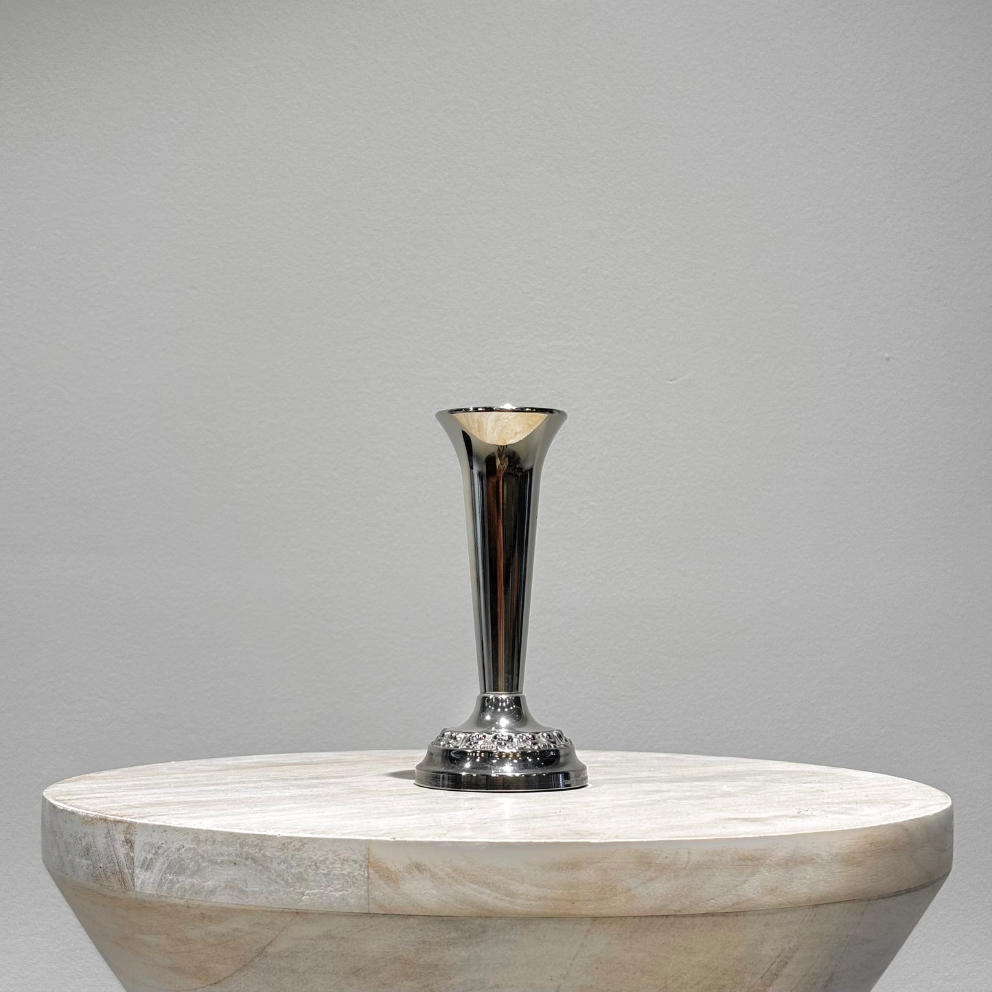 Silver Trumpet bud Vase