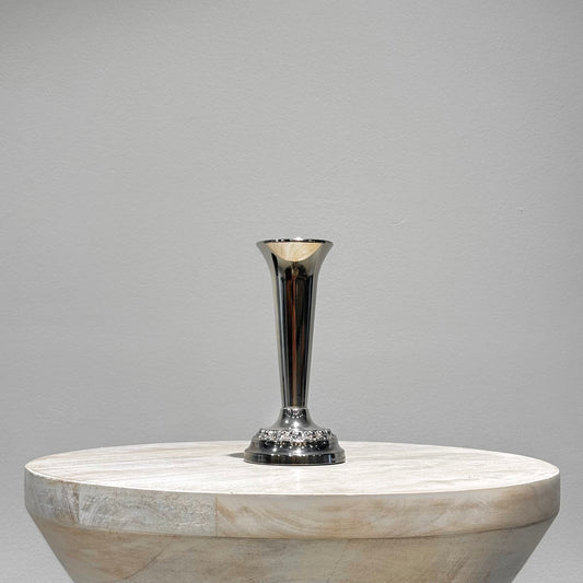 Silver Trumpet bud Vase
