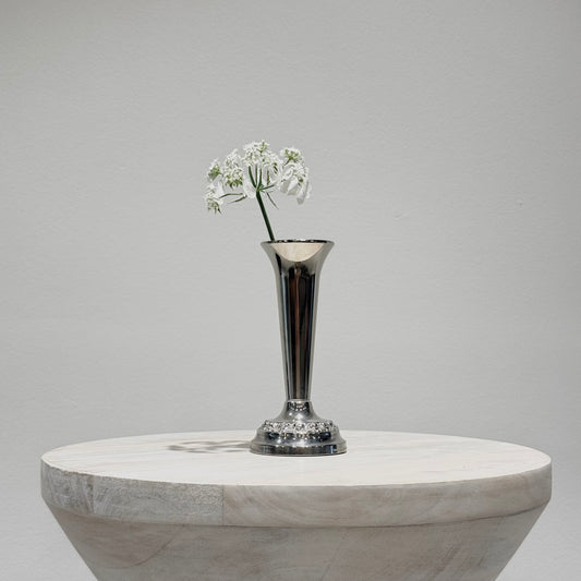 Silver Trumpet bud Vase