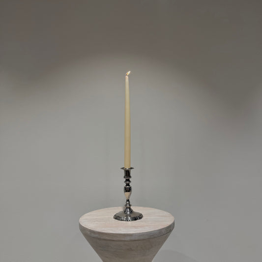 Silver Turned Candlestick