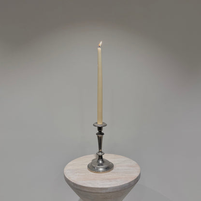 Silver Beaded Candlestick