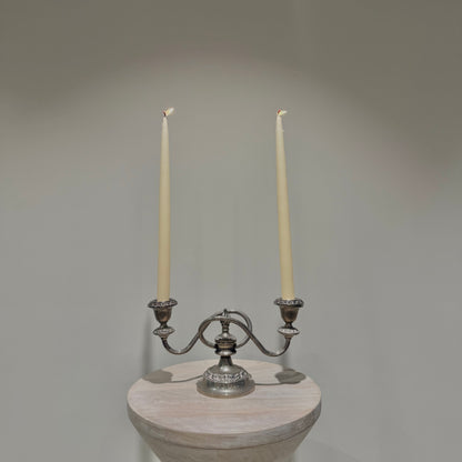 Silver Loop Arm Candelabra - Low