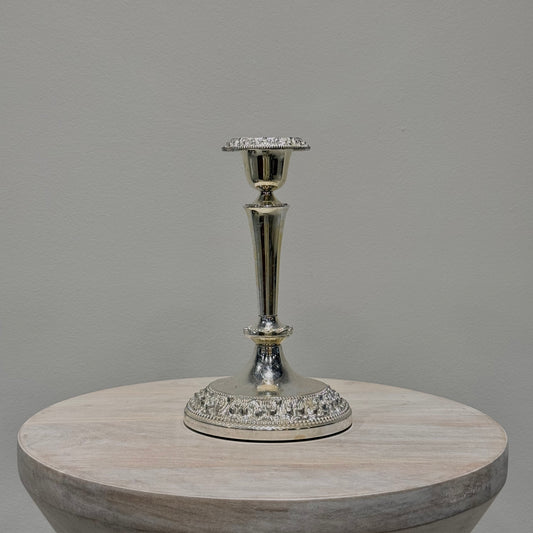 Silver Ornate Candlestick