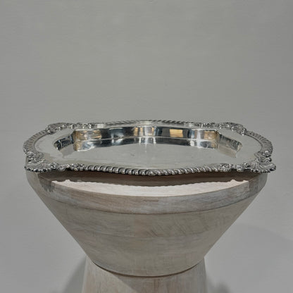 Silver Rectangular Vintage Tray