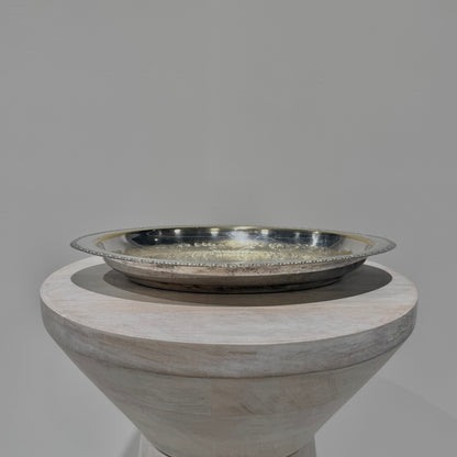 Silver Engraved Oval Tray