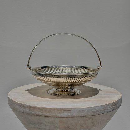 Silver Fluted Pedestal Bowl