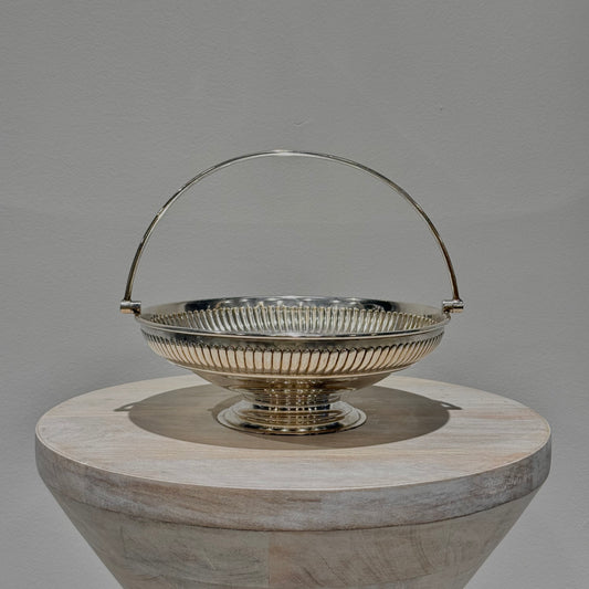 Silver Fluted Pedestal Bowl