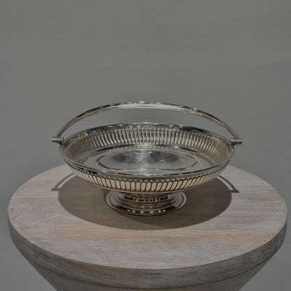 Silver Fluted Pedestal Bowl
