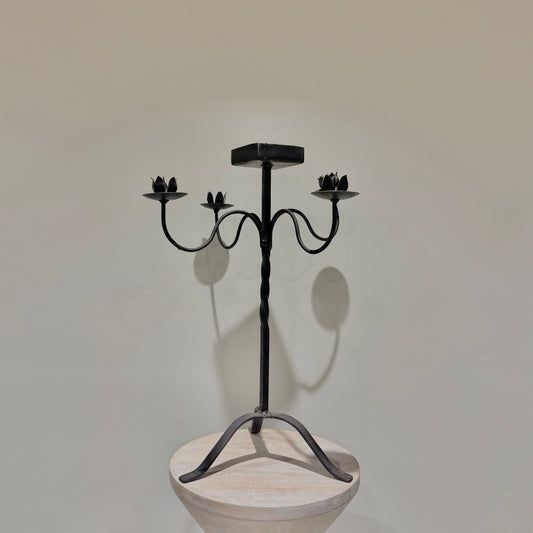 Black Iron Candelabra – Medium