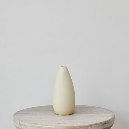Cream Ceramic Bud Vase - Med
